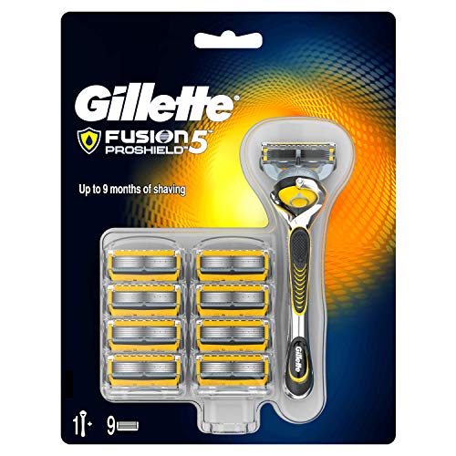 Gillette Fusion ProShield Maquinilla de afeitar - 9 Recambios