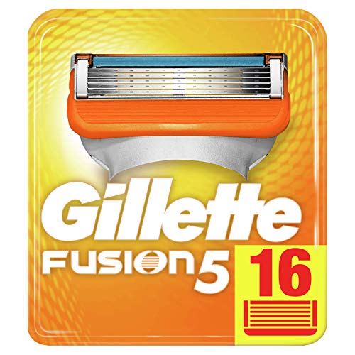 Gillette Fusion5 Maquinilla De Afeitar, x 16, Paquete Apto Para El Buzón De Correos