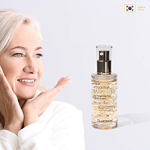 Gold Activation Serum Facial - Ácido Hialurónico - Cosmetica Coreana - Face Serum - Serum Antiedad - Lifting Serum - Serum Hidratante - Serum Antiarrugas - Mejor Serum Facial Pieles Maduras