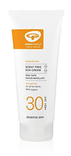 Green People - Loción solar orgánica SPF30 sin aroma, 200 ml