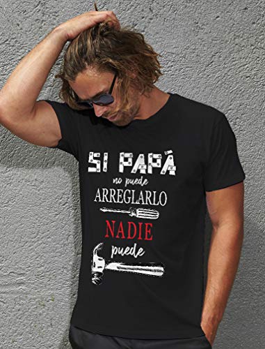 Green Turtle Camiseta para Hombre- Regalos para Hombre, Regalos para Padres. Camisetas Hombre Originales Divertidas - Si Papá no Puede Nadie Puede - - XX-Large Negro