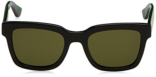 Gucci GG0001S, Gafas de Sol para Hombre, Negro (Verde), 52