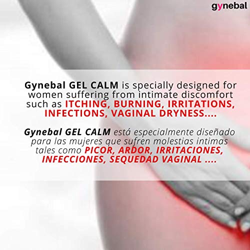 GYNEBAL CALM Gel Intimo Mujer Hidratante Vaginal Externo Prebiotico y Probiotico 2 x 50 ml CALMA MOLESTIAS INTIMAS COMO PICOR ARDOR SEQUEDAD ATROFIA producidas por cambios hormonales e infecciones