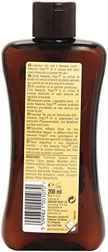 Hawaiian Tropic Tanning Oil SPF 0 - Aceite Bronceador Solar Sin Protección, Acelerador del Bronceado de la Piel, Fragancia Tropical, Pack 3 Unidades x 200 ml