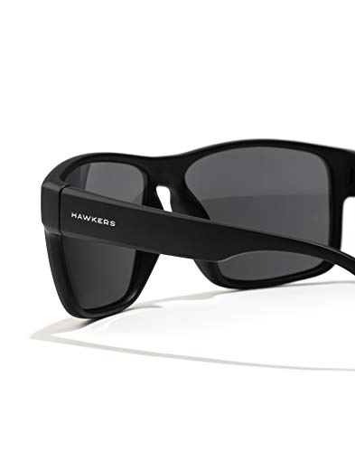 HAWKERS Gafas de Sol Deportivas Faster, para Hombre y Mujer, con Montura negro mate y lente negra, Protección UV400