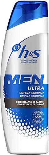 Head & Shoulders Men Ultra Limpieza Profunda Champú Anticaspa  - 2 Recipientes de 300 ml - Total: 600 ml