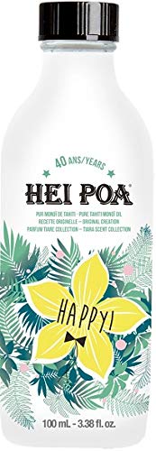 Hei Poa, Aceite corporal (Monoï Puro de Tahití, Perfume Happy) - 100 ml.