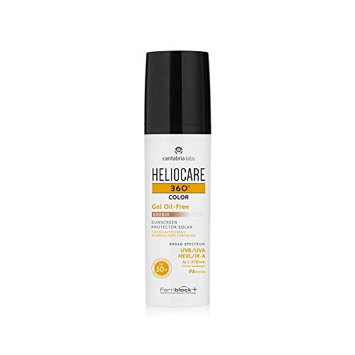 Heliocare 360º Color Gel Oil-Free SPF 50+, Bronze, 50 Mililitros