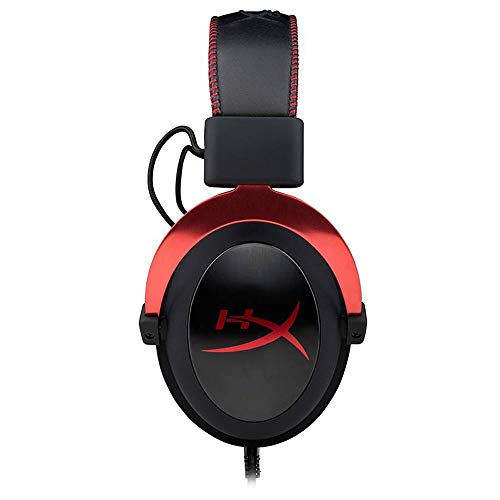 HyperX KHX-HSCP-RD Cloud II - Cascos de Gaming para PC/PS4/Mac, Negro/Rojo