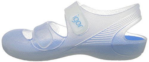 IGOR Bondi, Sandalias con Correa de Tobillo Unisex Niños, Blanco (Tr. White / Plantilla Turquesa), 22 EU