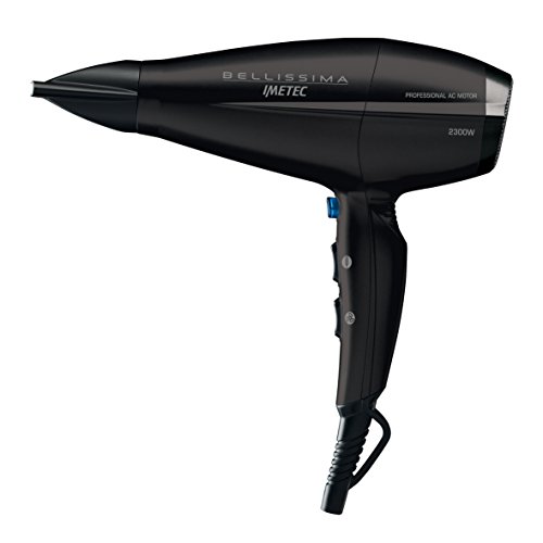 Imetec Bellissima P11 2300 - Secador de pelo profesional, 2300 W, revestimiento de cerámica y turmalina, 8 combinaciones de aire y temperatura, boquilla estrecha, difusor incluido