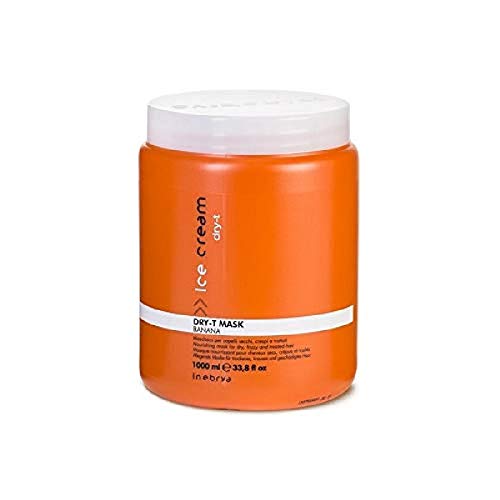 Inebrya Dry-T Mascarilla nutritiva para cabellos secos, encrespados y tratados, 1000 ml