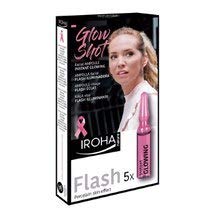 Iroha Nature - Ampollas Flash Iluminadoras y Antifatiga con Aloe Vera y Colágeno, 5 unidades (5 x 1,5 ml) | Ampollas Faciales Sin Parabenos, No Testado en Animales