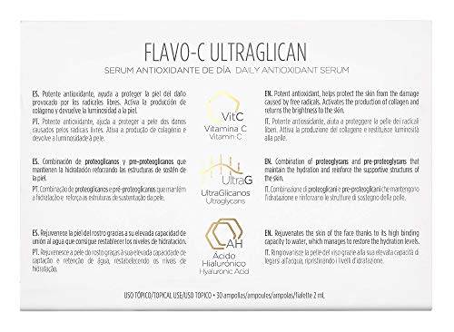 ISDIN Isdinceutics Flavo-C Ultraglican Serum Antioxidante Con Vitamina C Y Proteoglicanos (30 x 2 ml.)