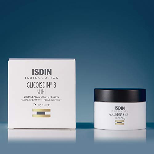 ISDIN Isdinceutics Glicoisdin 8 Soft, Crema Facial Efecto Peeling con Ácido Glicólico, 50 ml