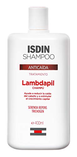 Isdin Lambdapil Champú Anticaída, Ayuda a Reducir la Caída del Cabello y Estimula el Crecimiento Capilar 1 x 400ml