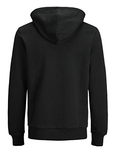 Jack & Jones Jjecorp Logo Sweat Hood Noos Capucha, Negro (Black Detail:reg Fit), Medium para Hombre