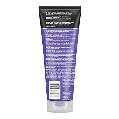 John Frieda Champú Matizador 250ml | Azul | Morado | Pelo Rubio Teñido