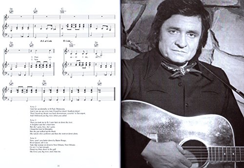 Johnny Cash 1932 – 2003 – Memorial Songbook – Mostrar Su vida con fotografías, Retratos, notas, Acordes, Textos – Ordenador libro con Bunter herzförmiger Ordenador Pinza