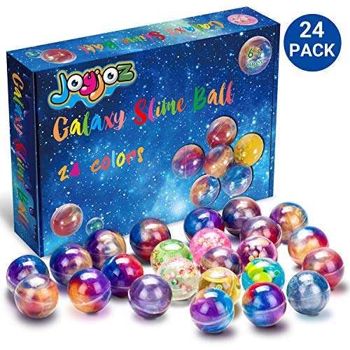 Joyjoz Galaxy Slime Kit de 24 Paquetes de Gelatina Pegajosa de Masilla Suave Elástica Metálica - para Fiestas de Niños y Adultos