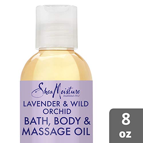 Karité Moisture Lavender & Wild Orchid Bath, Body & Masaje Oil with Manteca de Karité 236 ml