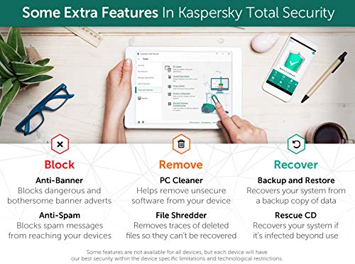 Kaspersky Total Security 2019 | 10 Devices | 1 Year | PC/Mac/Android | Dowload, Código Dentro De Un Paquete