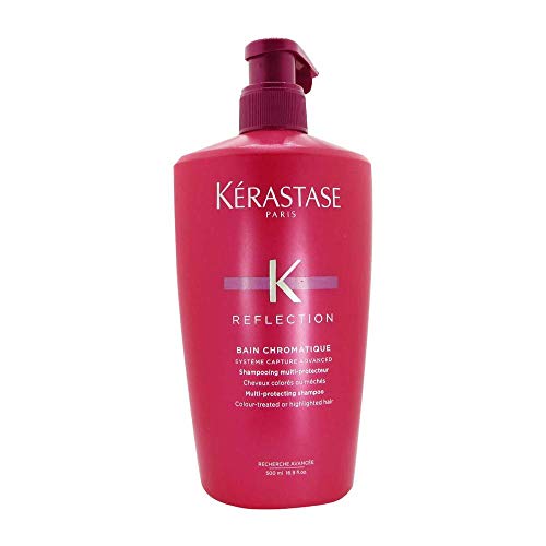 Kerastase Reflection Bain Chromatique 500ml Mujeres Profesional Champú - Champues (Mujeres, Profesional, Champú, Colored hair, 500 ml, Protección del color, Suavizar)