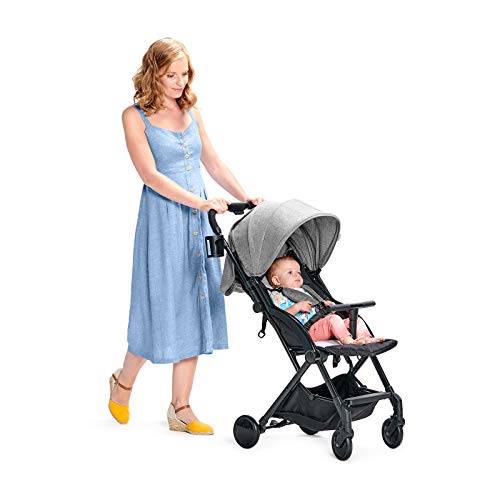 Kinderkraft Silla de Paseo PILOT, Plegable, Transportable, Hasta 15 kg, Gris