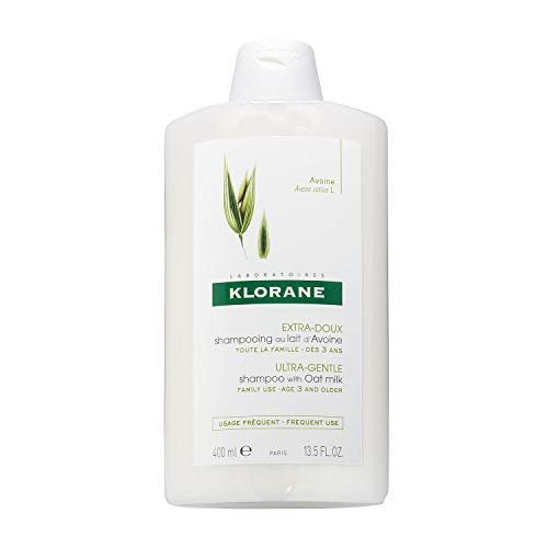 KLORANE - Champú a la Leche de Avena Uso Frecuente, Negro, 400 ml