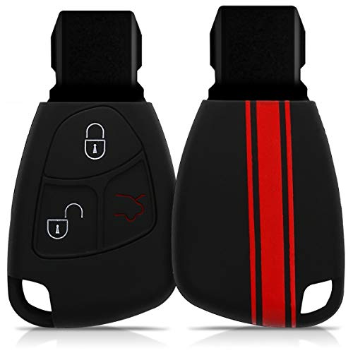 kwmobile Funda Compatible con Mercedes Benz Llave de Coche de 2-3 Botones - Carcasa Protectora Suave de Silicona - Rally