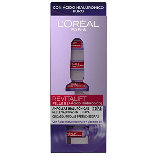 L´Oréal Paris Dermo Expertise - Revitalift Filler ampollas hialurónicas rellenadoras intensivas, con ácido hialurónico - 7 ampollas