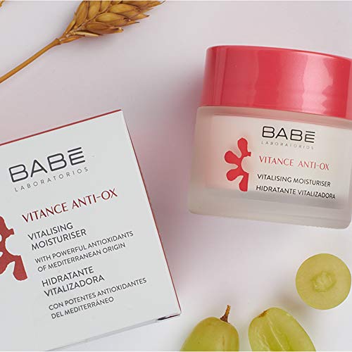 Laboratorios Babé - Vitance Anti-Ox Crema Gel Facial Antioxidante Hidratante Vitalizadora 50 ml, Piel Radiante y Luminosa, Contra el Envejimiento Prematuro Cutáneo, Hidratante