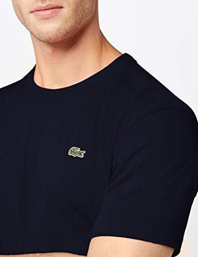 Lacoste TH6709, Camiseta para Hombre, Azul (Marine), L (Talla del fabricante: 5)