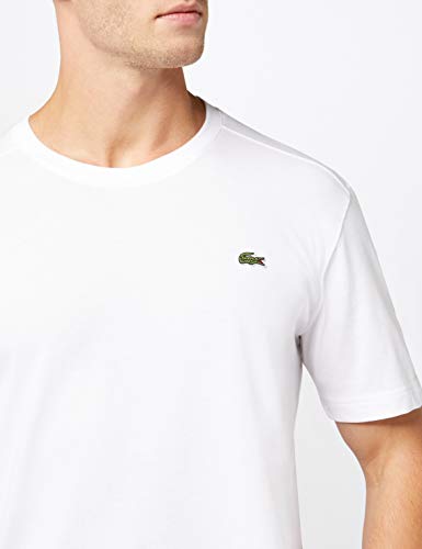 Lacoste TH7618, Camiseta para Hombre, Blanco (Blanc), Large (Talla del fabricante: 5)