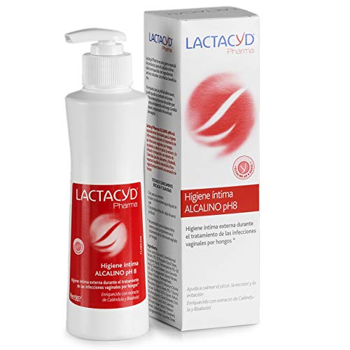 Lactacyd Alcalino Ph 8 Higiene Íntima Externa Durante el Tratamiento de las Infecciones Vaginales por Hongos - 250 ml