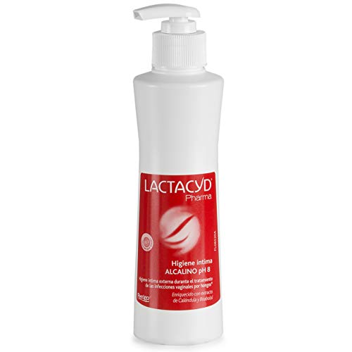 Lactacyd Alcalino Ph 8 Higiene Íntima Externa Durante el Tratamiento de las Infecciones Vaginales por Hongos - 250 ml