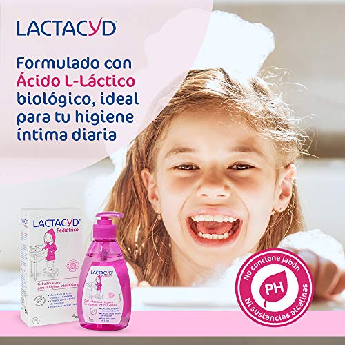 LACTACYD Gel de Higiene Íntima Pediátrico para Niñas a Partir de 3 Años -200 ml