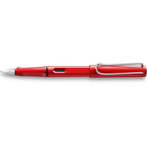 Lamy FH05251 Safari 16 - Pluma estilogrfica (punta fina), color rojo