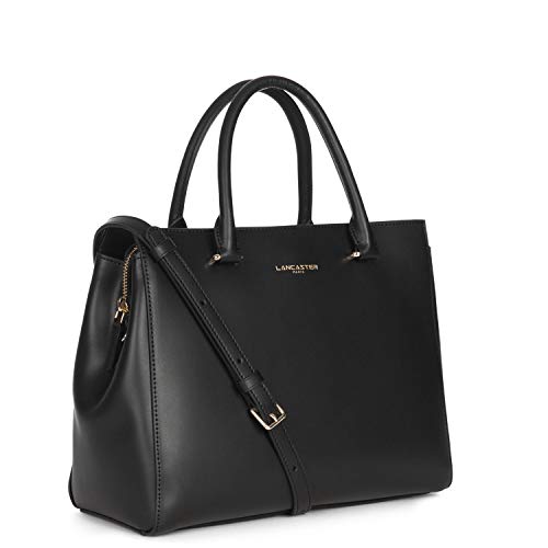 LANCASTER PARIS Bolsa Camelia Mujer Tote Cuero Negro - 528-43-NOIR