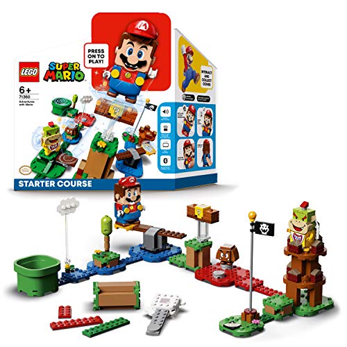 LEGO Super Mario - Pack Inicial: Aventuras con Mario, juguete y regalo creativo para niños y niñas, set LEGO interactivo con figuras de LEGO Mario, Bowsy y un Goomba (71360)