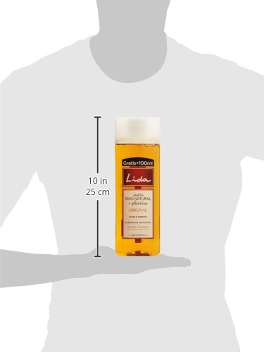 Lida - Jabón 100% natural de glicerina - Elaboración tradicional, 600 ml