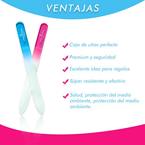 Limas de Uñas Profesionales de Cristal Lima de Uñas de Vidrio Templado Checo Con Gel Herramientas Cuidado de Uso Doméstico y Salón