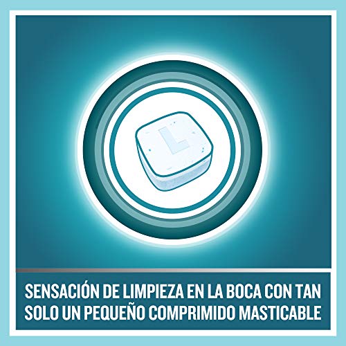 Listerine Go Tabs - 48 comprimidos masticables sin azúcar, siente tu boca limpia y fresca