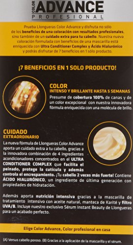 Llongueras Advance Tinte de Cabello Permanente Tono #7.34 Rubio Dorado Cobrizo