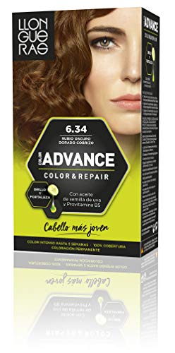 LLONGUERAS Advance tinte Rubio Oscuro Dorado Nº 6.34 caja 1 ud