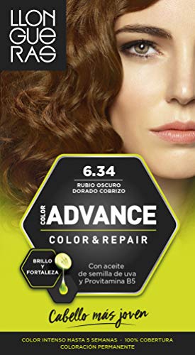 LLONGUERAS Advance tinte Rubio Oscuro Dorado Nº 6.34 caja 1 ud