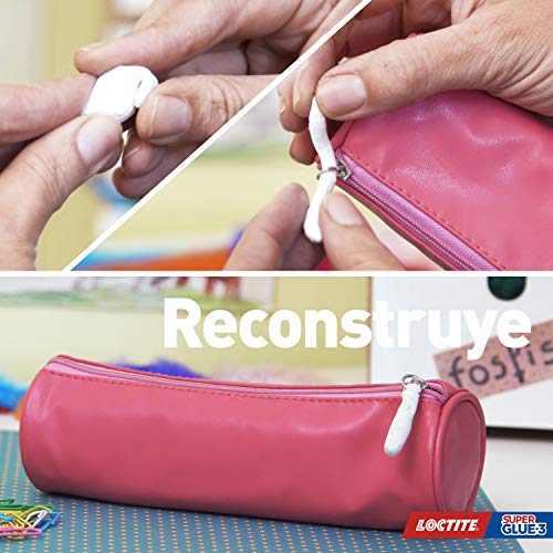 Loctite Kintsuglue, masilla flexible blanca para reparar, reconstruir y proteger objetos, masilla adhesiva moldeable, adhesivo impermeable y removible, 3 x 5 g