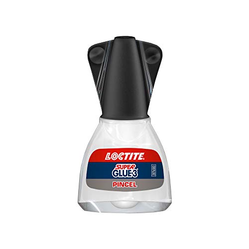 Loctite Super Glue-3 Pincel, pegamento transparente con pincel aplicador, adhesivo universal de triple resistencia, con fuerza instantánea y de fácil uso, 1x5 g