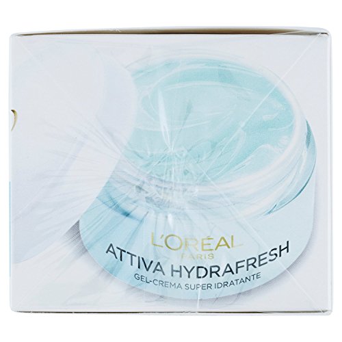 L'Oréal Paris Activo Hydrafresh Gel-Crema Crema hidratante Deje enfriar Piel Normal o Mixtas - 6 piezas de 50 ml [300 ml]