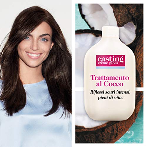 L'Oréal Paris Casting Creme Gloss, tratamiento colorante para el cabello, sin amoniaco para una fragancia agradable. Castano Scuro 300